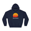 Sunset Vibes Unisex Hooded Sweatshirt - 'THE WORLD' Design