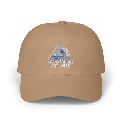 Wanderlust and Free Classic Dad Cap - Perfect for Adventurers