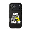 Dynamic Phone Case with Motivational Design - Aim High, Fly Higher!