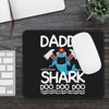 Daddy Shark Gaming Mouse Pad — Funny Firefighter Shark 'Doo Doo Doo' Gift for Dads