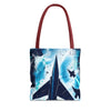 Jet Fighter Tote Bag — Military Aircraft Airshow AOP Tote