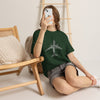 Aviation Word-Art Airplane T‑Shirt — Pilot & Travel Crew Gift