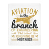Aviation Is the Branch of Engineering Blanket — Pilot & Aeronautical Engineer Gift Microfiber Throw