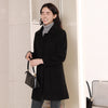 Slimming Chenille Fabric Hugging Wool Coat