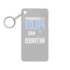 A Legendary Pilot Has Retired Keychain Charm — Retirement Gift for Pilots
