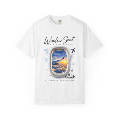 Window Seat T-Shirt — 'Window Seat: State of Mind' Airplane Travel Tee