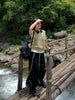 Design Sense Pleating Suit Skirt Parachute Sports Skirt