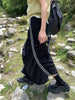 Design Sense Pleating Suit Skirt Parachute Sports Skirt