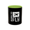 Born to Fly Coffee Mug — Pilot Airplane Travel Gift (11/15oz)