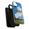 Vintage Airplane Phone Case | Tough Cases, Aviation Gift, Pilot Accessory, Cloud Design, Unique Phone Cover