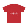 Plane Heartbeat T-Shirt — Pilot Aviation Flight Crew Tee