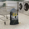 Joyful Laundry Bag, Fun Storage Bag, Gift for Students, Eco-Friendly Bag, Travel Laundry Bag, Ride the Joy Design