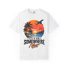 Let's Go Somewhere New T-Shirt - Retro Beach Sunset Travel Tee
