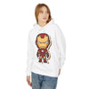 Iron Man Cartoon Unisex Lightweight Hooded Sweatshirt - Casual Marvel Superhero Apparel