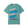 Good Planes Good Vibes T-Shirt — Retro Travel Graphic Tee