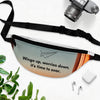 Adventure-Ready Fanny Pack - "Wings Up, Worries Down" - Perfect for Travel, Festivals, Outdoor Activities, Gift Idea, Summer Fun