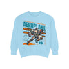 Vintage Aeroplane Sweatshirt, Unisex Sweater, Retro Flight Apparel, Aviation Lover Gift, Cozy Casual Wear