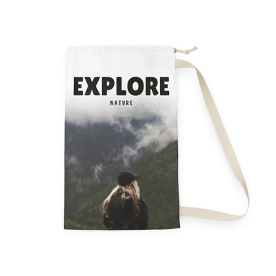 Explore Nature Laundry Bag, Eco-Friendly Storage, Hiking Gear, Travel Essentials, Gift for Adventurers, Nature Lovers
