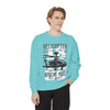 Helicopter Graphic Sweatshirt, Unisex Lightweight Pullover, Military Style Apparel, Perfect Gift for Aviation Enthusiasts, Casual Wear