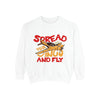 Unisex Garment-Dyed Sweatshirt - Spread Your Wings and Fly, Cozy Casual Wear, Perfect for Aviation Lovers, Gift Idea for Pilots, [...]
