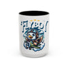 Flyboy Pilot Coffee Mug, Cute Bird Mug, Aviation Gift, Kids' Hot Chocolate Cup, Fun Airplane Decor, Unique Birthday Present