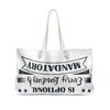 Aviation Mechanic Weekender Bag — "Every Landing Is Optional, Mandatory" Travel Tote