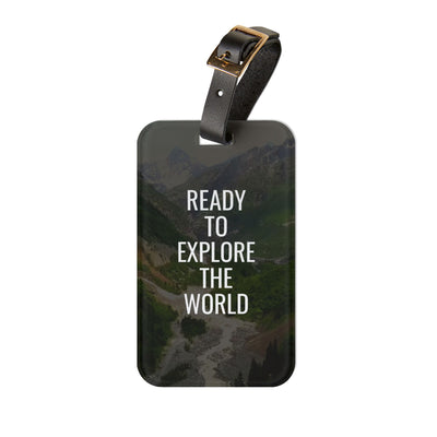 Travel Ready Luggage Tag | Explore the World Accessory, Adventure Gift, Personalized Travel Tag, Vacation Essentials, Wanderlust Decor