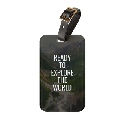 Travel Ready Luggage Tag | Explore the World Accessory, Adventure Gift, Personalized Travel Tag, Vacation Essentials, Wanderlust Decor