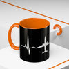 Pilot Heartbeat Coffee Mug — Airplane ECG Travel Lover Gift (11/15oz)