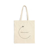 Travel Tote Bag - "Where to next?" Canvas Shopper