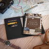 Travel Passport Cover, Adventure Journal Holder, Lightweight Travel Wallet, Gifts for Travelers, Vacation Accessories