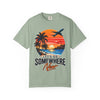 Let's Go Somewhere New T-Shirt - Retro Beach Sunset Travel Tee