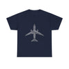 Aviation Word-Art Airplane T‑Shirt — Pilot & Travel Crew Gift