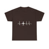 Plane Heartbeat T-Shirt — Pilot Aviation Flight Crew Tee