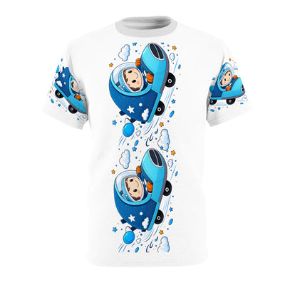 Kids' Space Rocket T‑Shirt — Cute Astronaut AOP Tee
