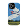 Vintage Airplane Phone Case | Tough Cases, Aviation Gift, Pilot Accessory, Cloud Design, Unique Phone Cover