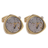 High grade mechanical watch movement shirt cuff link