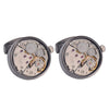 High grade mechanical watch movement shirt cuff link