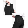 Solid-color Stretch High-waist Slim-fit Yoga Pants