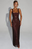 Fitted Off The Shoulder Sequin And Rhinestone Bodycon Dress