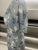 Temperament Commute Slimming V-neck Short Sleeve Printed Waist-controlled Dress