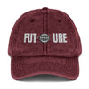 Vintage Cap with 'FUTURE' Embroidery - Trendy Adjustable Hat