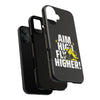 Dynamic Phone Case with Motivational Design - Aim High, Fly Higher!