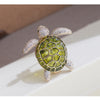 Four-color Epoxy Turtle Brooch