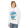 Hoodie — "Good Planes Good Vibes" Travel Graphic Hoodie