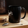 Pilot Pup Coffee Mug — Black Accent Ceramic Mug with Aviator Dog Design (11/15oz)