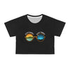 Stay Happy Stay Trippy Crop Tee - Festival Style Summer Shirt