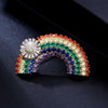 Fashion pin buckle rainbow corsage