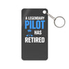 A Legendary Pilot Has Retired Keychain Charm — Retirement Gift for Pilots
