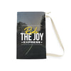 Joyful Laundry Bag, Fun Storage Bag, Gift for Students, Eco-Friendly Bag, Travel Laundry Bag, Ride the Joy Design